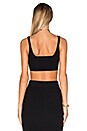 view 3 of 4 Sleeveless Crop Top in Black