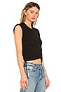 view 2 of 4 High Twist Crop Top in Black