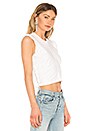 view 2 of 4 High Twist Crop Top in White