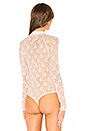 view 4 of 5 Stretch Lace Bodysuit in Shell