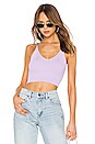 view 1 of 4 Shrunken Rib Bra Top in Lavender