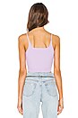 view 3 of 4 Shrunken Rib Bra Top in Lavender
