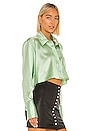 view 2 of 4 Wet Shine & Go Cropped Blouse in Mint