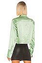view 3 of 4 Wet Shine & Go Cropped Blouse in Mint