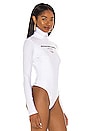 view 3 of 5 Turtleneck Long Sleeve Bodysuit in White