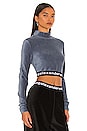 view 2 of 4 Corduroy Cropped Top in Winter Blue