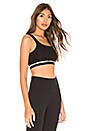 view 2 of 4 X VITA LA Space Metallic Sports Bra in Black & Silver Metallic