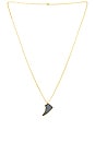 view 1 of 2 Iced Jordan Black Panther Necklace in Black