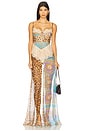 view 2 of 5 Dolce Maxi Dress in Turquoise Baroque