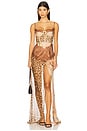 view 1 of 5 Dolce Maxi Dress in Leopard Silk