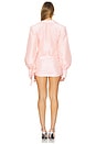 view 4 of 5 Tarni High Neck Dress in Peach Sorbet