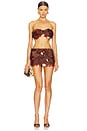 view 5 of 6 Gia Mini Skirt in Brown