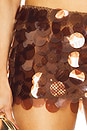 view 6 of 6 Gia Mini Skirt in Brown