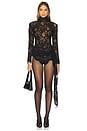 view 1 of 3 Flora Romper in Black Lace