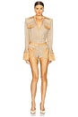 view 1 of 4 CHEMISE ET SHORT SAHARA in Khaki
