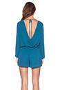 view 3 of 4 Carter Long Sleeve Romper in Teal
