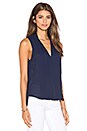 view 2 of 3 Monroe Cross Front Tank in Indigo