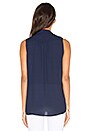 view 3 of 3 Monroe Cross Front Tank in Indigo