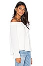 view 2 of 4 Evangeline Off Shoulder Long Sleeve Top in Ivory