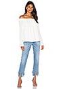 view 4 of 4 Evangeline Off Shoulder Long Sleeve Top in Ivory