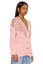view 2 of 4 Amika Cardigan with Sequins in Rose Blush