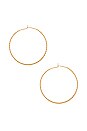view 2 of 3 Carmella Twisted Hoop Earrings in Gold