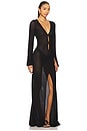 view 2 of 3 VESTIDO LONGO TANZANIA in Black