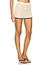 view 2 of 6 Plage Hot Pants in Bone & Black