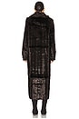 view 4 of 4 Dixie Faux Fur Long Coat in Espresso