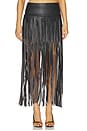 view 1 of 7 Brooklyn Fringe Skirt in Black
