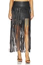 view 2 of 7 Brooklyn Fringe Skirt in Black