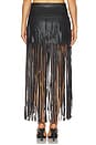view 5 of 7 Brooklyn Fringe Skirt in Black