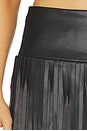 view 7 of 7 Brooklyn Fringe Skirt in Black