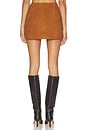 view 4 of 6 Suede Mini Skirt in Beige