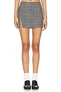 view 1 of 6 Taylor Mini Skirt in Grey Check