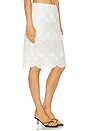 view 2 of 6 JUPE GAINANTE FLEUR in White