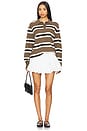 view 5 of 6 Cyprus Balloon Mini Skirt in White