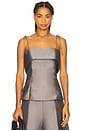 view 1 of 4 Ambra Top in Smoke in Grey