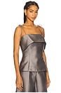 view 2 of 4 Ambra Top in Smoke in Grey