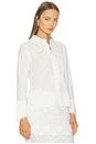 view 2 of 5 CHEMISE COL CHÂLE KIRSTEN in White