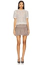 view 4 of 4 TOP DE PUNTO DE MANGA CORTA VERBIER in Heather Grey Melange
