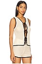 view 2 of 4 Plage Vest in Bone & Black