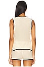view 3 of 4 Plage Vest in Bone & Black