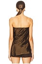 view 4 of 5 Gilian Bustier Top in Brown
