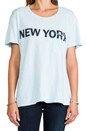 view 5 of 5 New York Bowery Tee in Sky Blue/Navy in Sky Blue & Navy