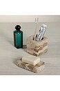 view 3 of 3 Marble Lidded Vanity Jar in Crema Fossil