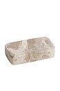 view 1 of 2 JABONERA DE MÁRMOL MARBLE SOAP BAR HOLDER in Crema Fossil