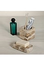 view 2 of 2 JABONERA DE MÁRMOL MARBLE SOAP BAR HOLDER in Crema Fossil