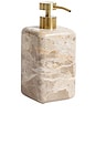 view 1 of 3 DISPENSADOR DE JABÓN Y LOCIÓN DE MÁRMOL MARBLE SOAP AND LOTION DISPENSER in Crema Fossil
