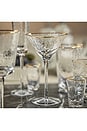 view 2 of 2 Aperitivo Triangular Martini Glasses Set Of 4 in Clear & Gold